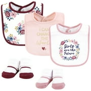 Infant Girl Cotton Bib and Sock Set, Girls World, One Size